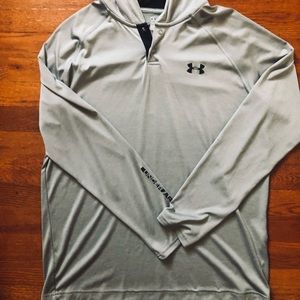 Mens M Under Armour Hoodie Gray and Black